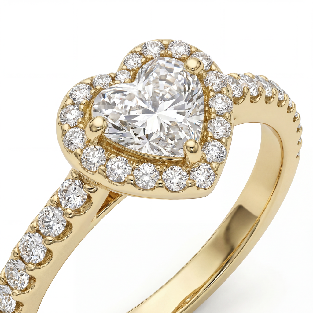 Coeur Halo Ring