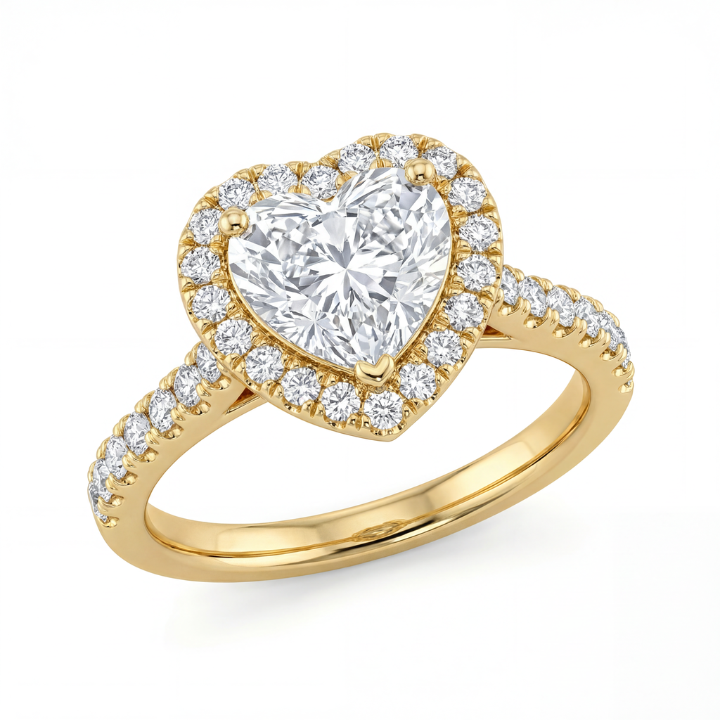 Coeur Halo Ring