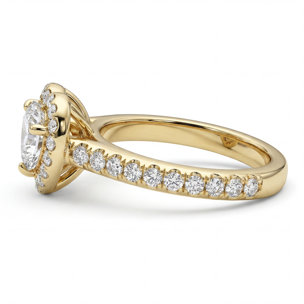 Coeur Halo Ring